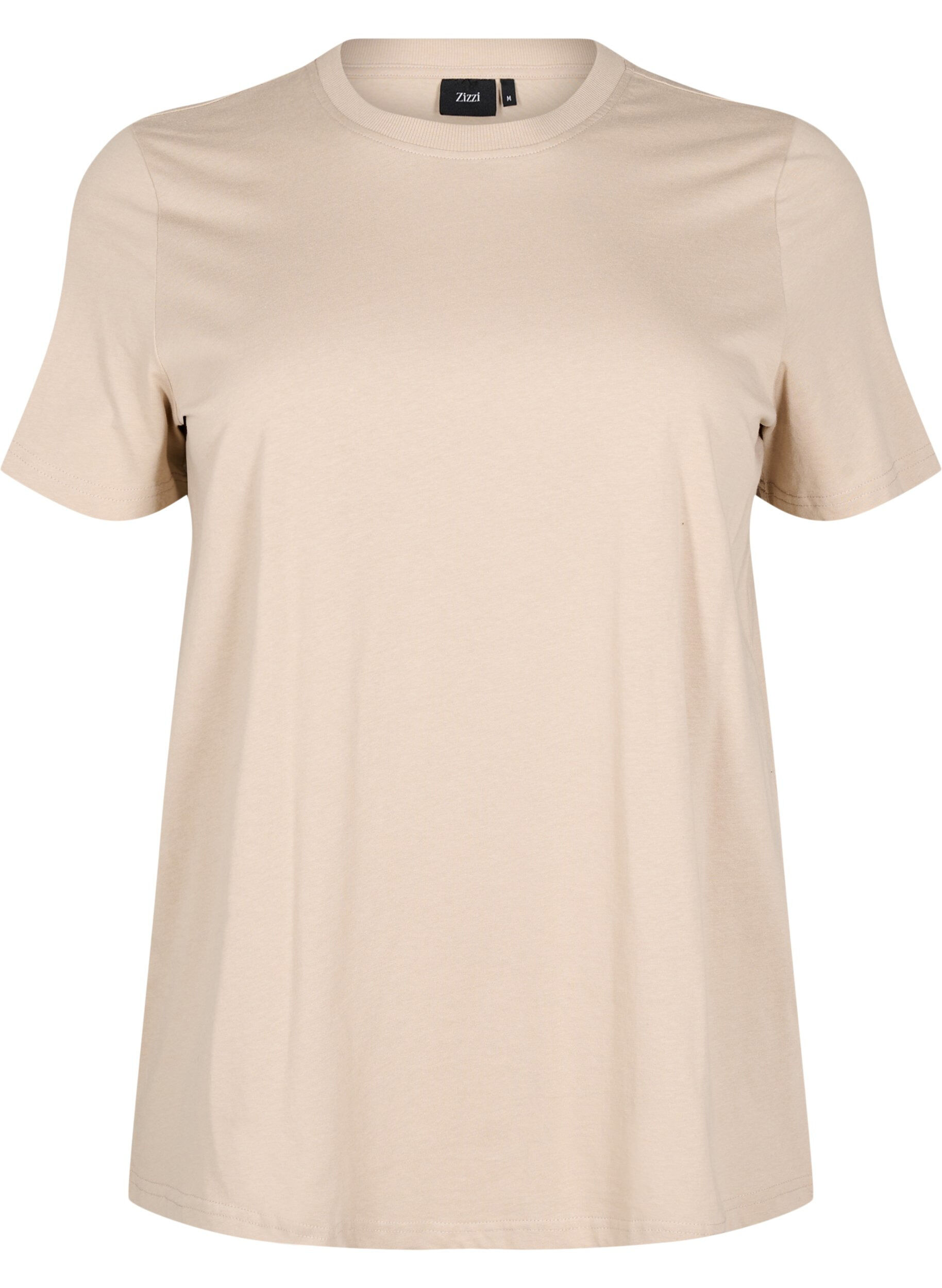 Basic katoenen T-shirt met ronde hals