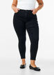 Cropped Amy jeans met rits, Zwart, Model image number 2