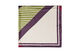 Vierkante sjaal met satijnlook en patroon, Paars, Packshot image number 2