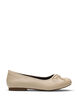 Wide fit - Ballerina's met een strik, Beige, Packshot image number 0