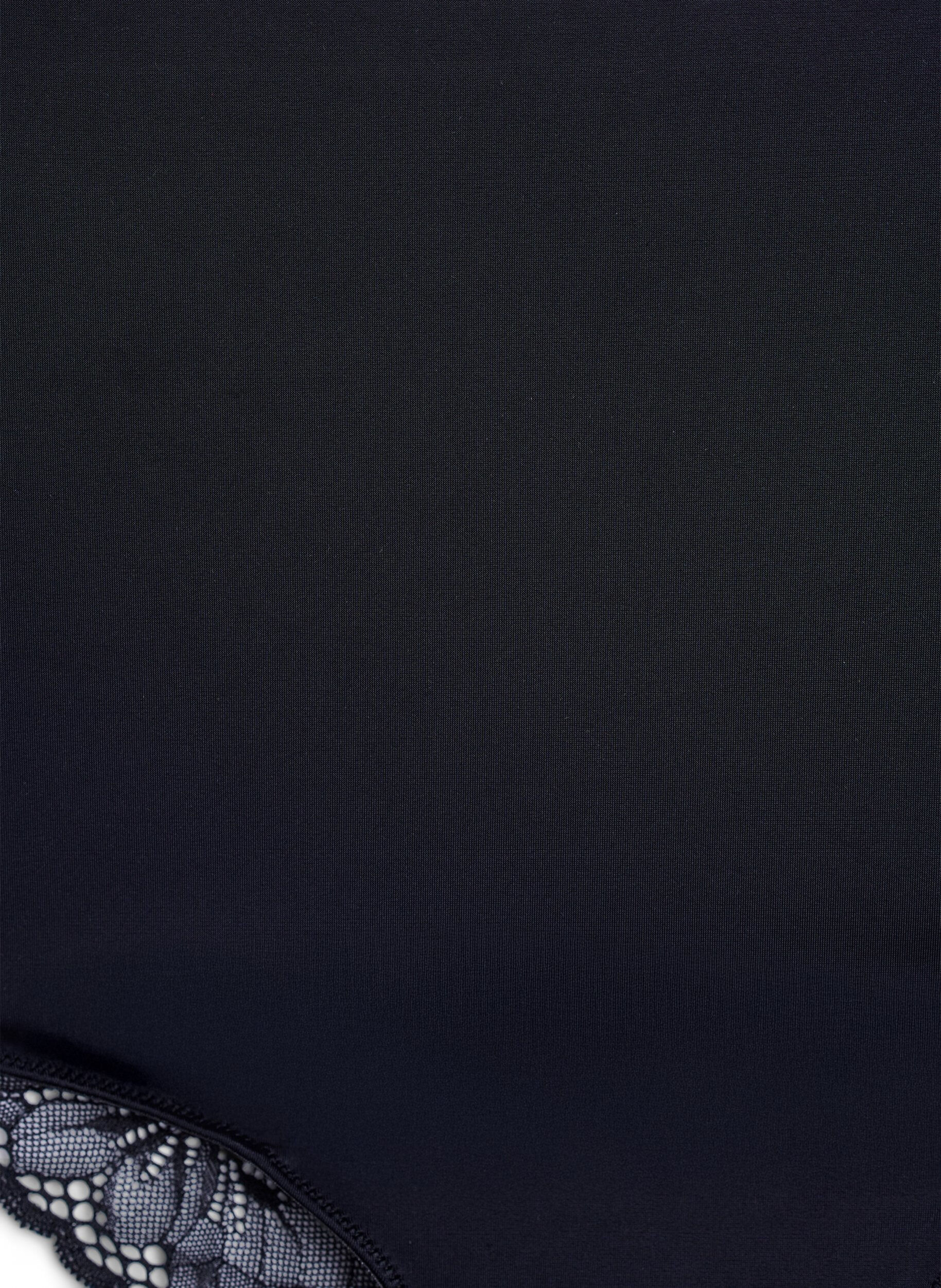 ZizziVormgevende slip van microvezel met een super hoge taille, Zwart, Packshot image number 2