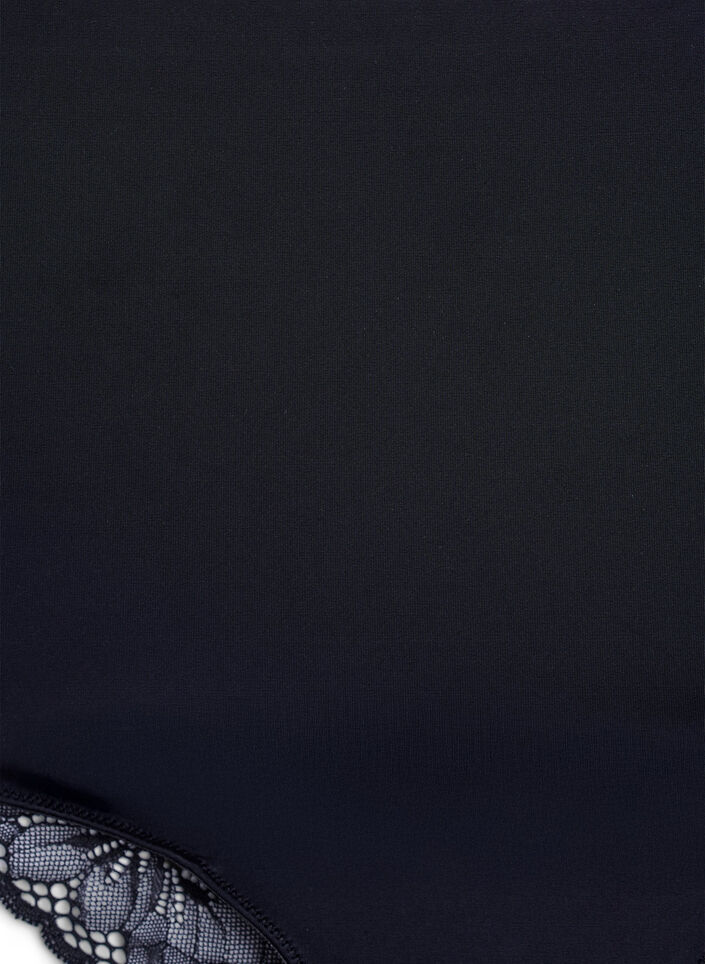 Vormgevende slip van microvezel met een super hoge taille, Zwart, Packshot image number 2