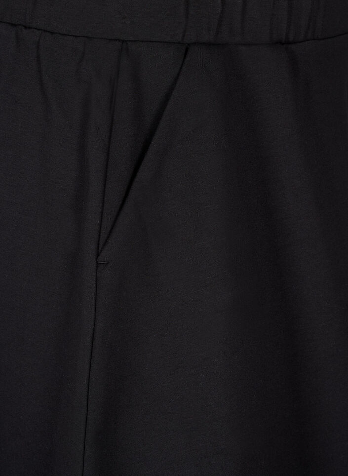 Skaterrok in viscose, Zwart, Packshot image number 3