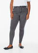 Amy super slim fit jeans met hoge taille, Grijs, Model image number 2