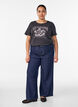 T-shirt met motief, Grijs, Model image number 1