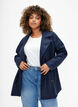 Korte trenchcoat met riem, Blauw, Model image number 0