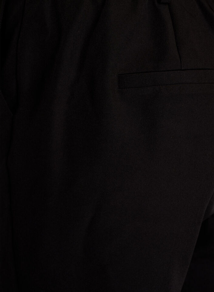 Broek met zakken en rechte pijpen, Zwart, Packshot image number 2