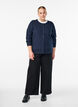 Fijngebreide vest met ronde hals, Blauw, Model image number 1