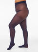 Panty van 50 denier met een bloemenpatroon, Blauw, Model image number 0