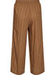 Wijde linnen en viscose broek, Bruin, Packshot image number 1