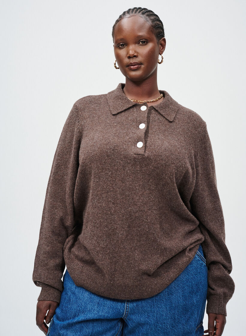 Gebreide polo, , Model