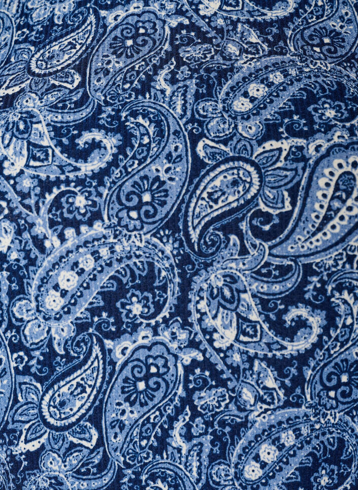 Blouse met korte mouwen, Blauw, Packshot image number 2