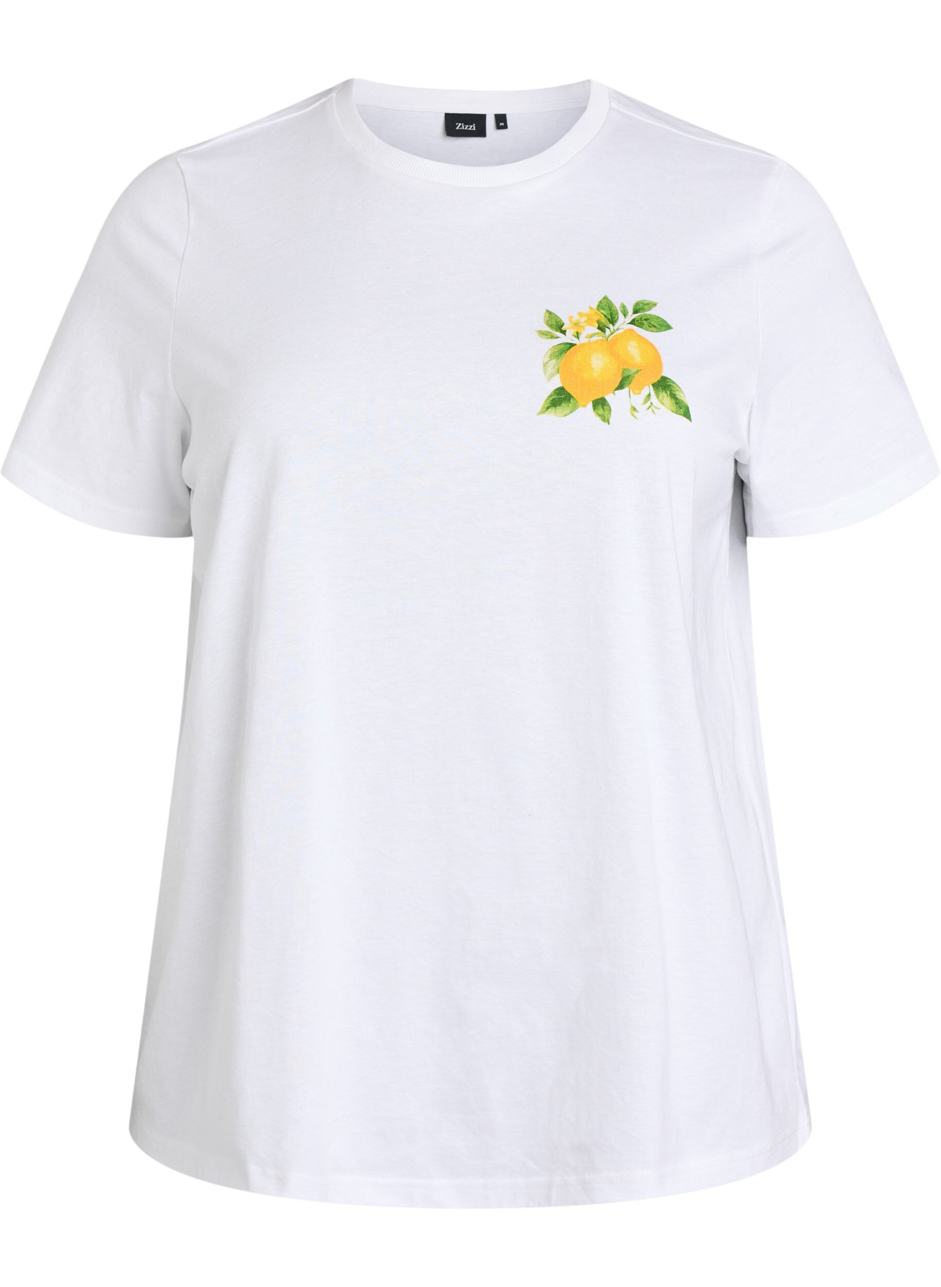 T-shirt en coton bio avec imprim&eacute; agrumes