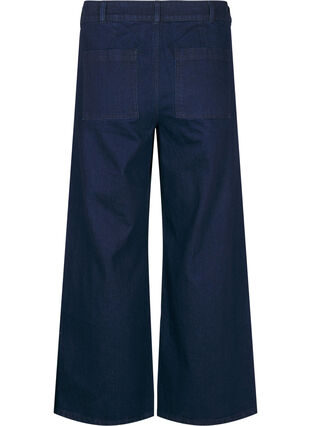 ZizziHigh-waisted jeans met wide fit, Unwashed, Packshot image number 1