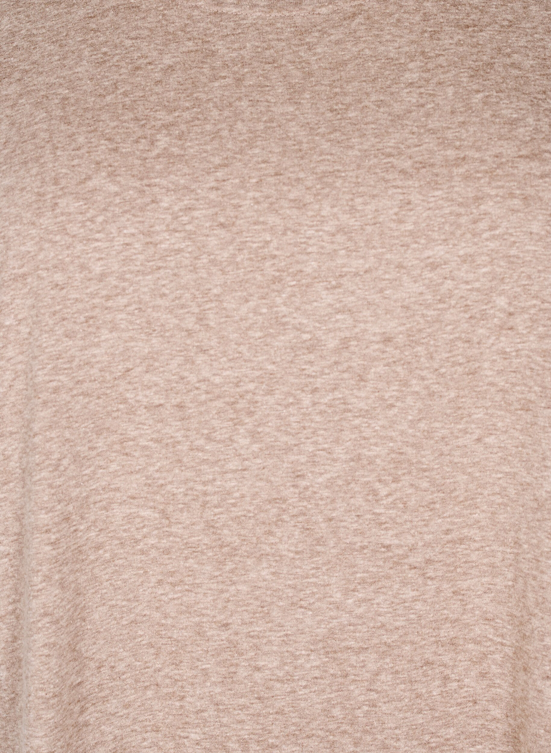 ZizziGem&ecirc;leerd T-shirt met korte mouwen, Bruin, Packshot image number 2