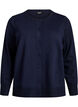 Fijngebreide vest met ronde hals, Blauw, Packshot image number 0