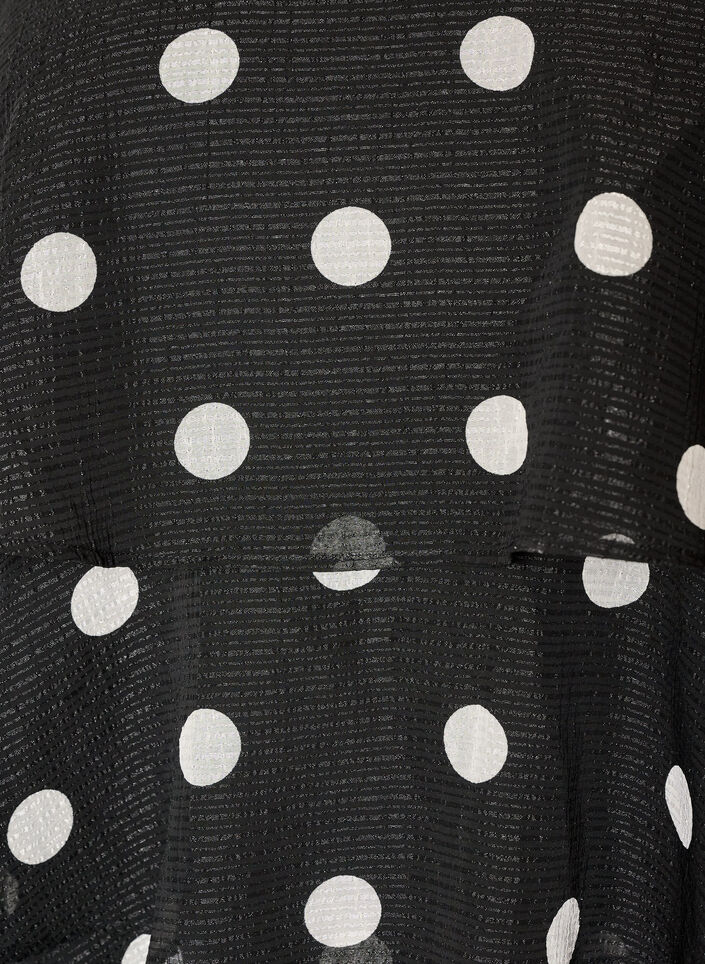 Gelaagde top met ruches en spaghettibandjes, Zwart, Packshot