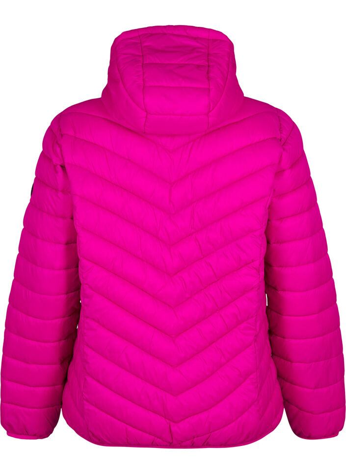 Lichtgewicht jas met capuchon, Roze, Packshot image number 1