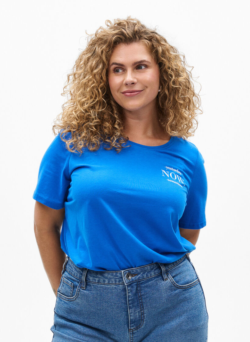 FLASH - T-shirt met motief, Blauw, Model image number 0