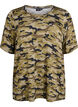 T-shirt met TENCEL&trade; Lyocell en camouflageprint, Groen, Packshot image number 0