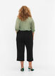 7/8 broek met losse pasvorm, Zwart, Model image number 1
