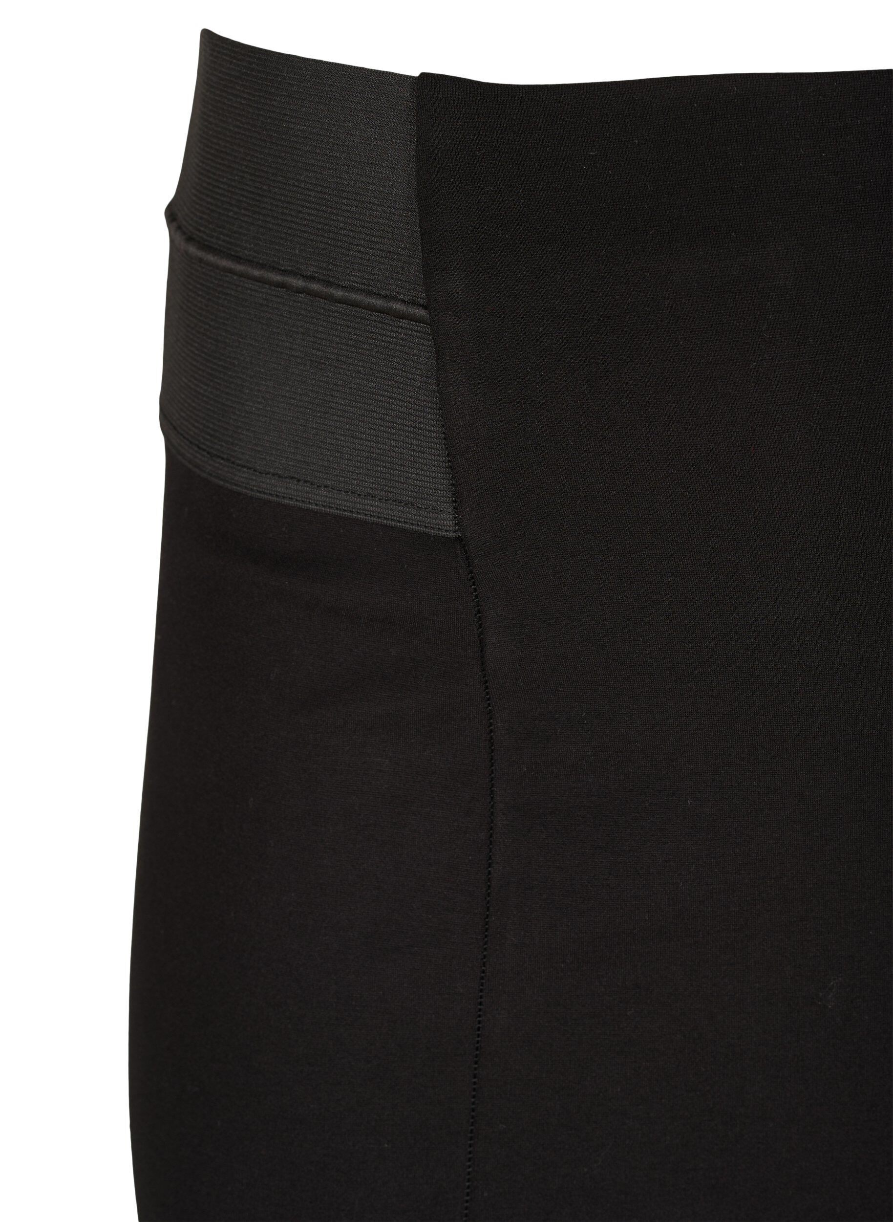ZizziNauwsluitende rok met elastiek in de taille, Zwart, Packshot image number 2
