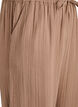 High-waist katoenen mousseline broek met losse pijpen, Bruin, Packshot image number 2