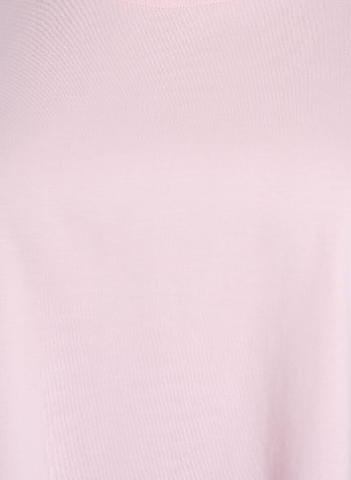 Boxy katoenen T-shirt, Roze, Packshot image number 2