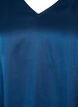 Viscose jurk met V-hals en ruches, Titan, Packshot image number 2