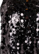 Korte paillettenjurk, Zwart, Packshot image number 2