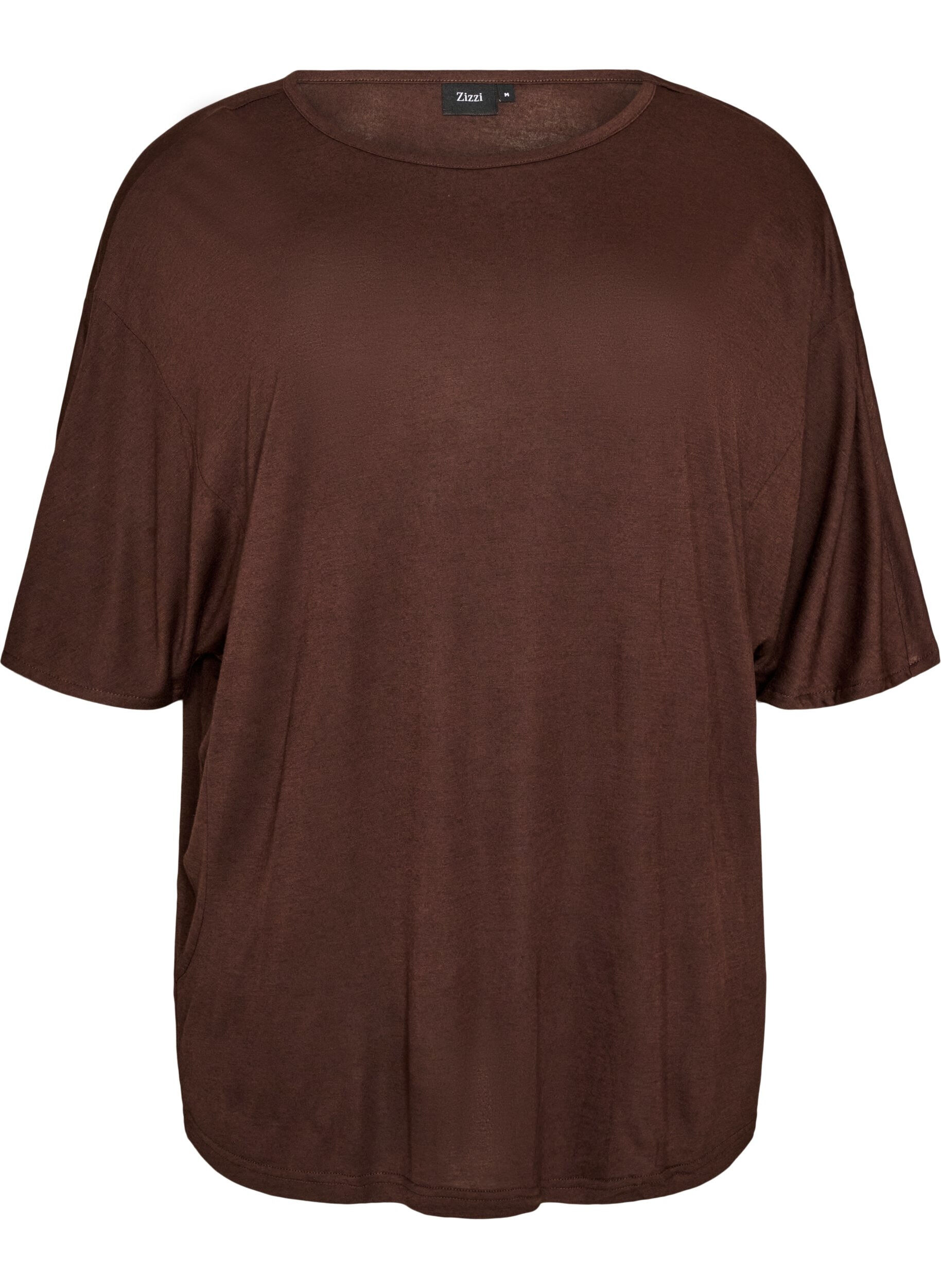 Losse pasvorm T-shirt in viscose jersey