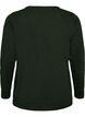 T-shirt met lange mouwen, V-hals en knopen, Groen, Packshot image number 1
