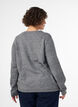 Cardigan met knopen en een ronde voorkant, Grijs, Model image number 2
