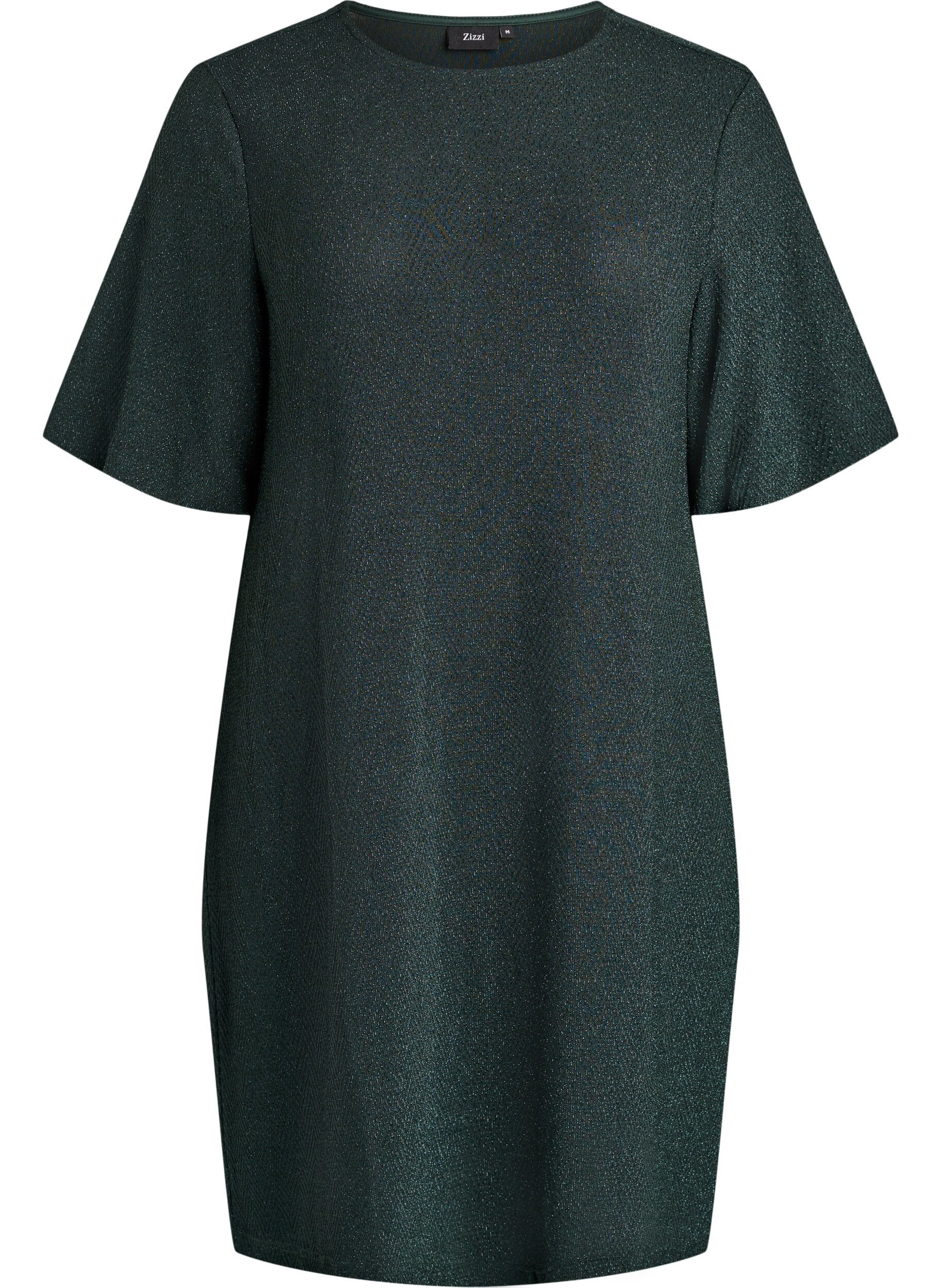 Korte jurk met glitterpatroon