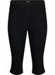 FLASH - denim capri broek met hoge taille en slanke pasvorm, Zwart, Packshot image number 0