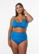 Bikini-bh met beugel en drapering, Blauw, Model image number 1