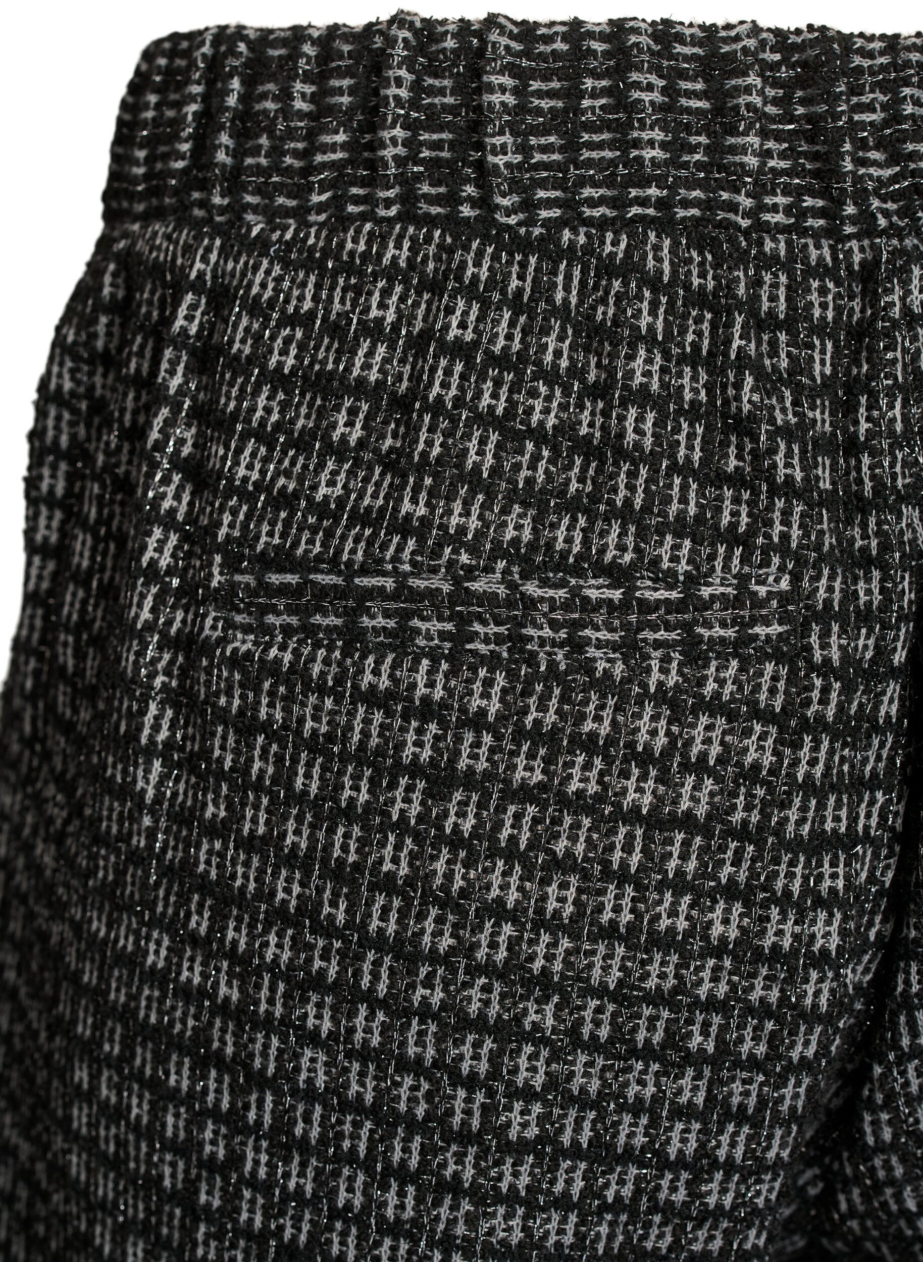 ZizziLichte boucl&eacute; shorts met zakken, Zwart, Packshot image number 3