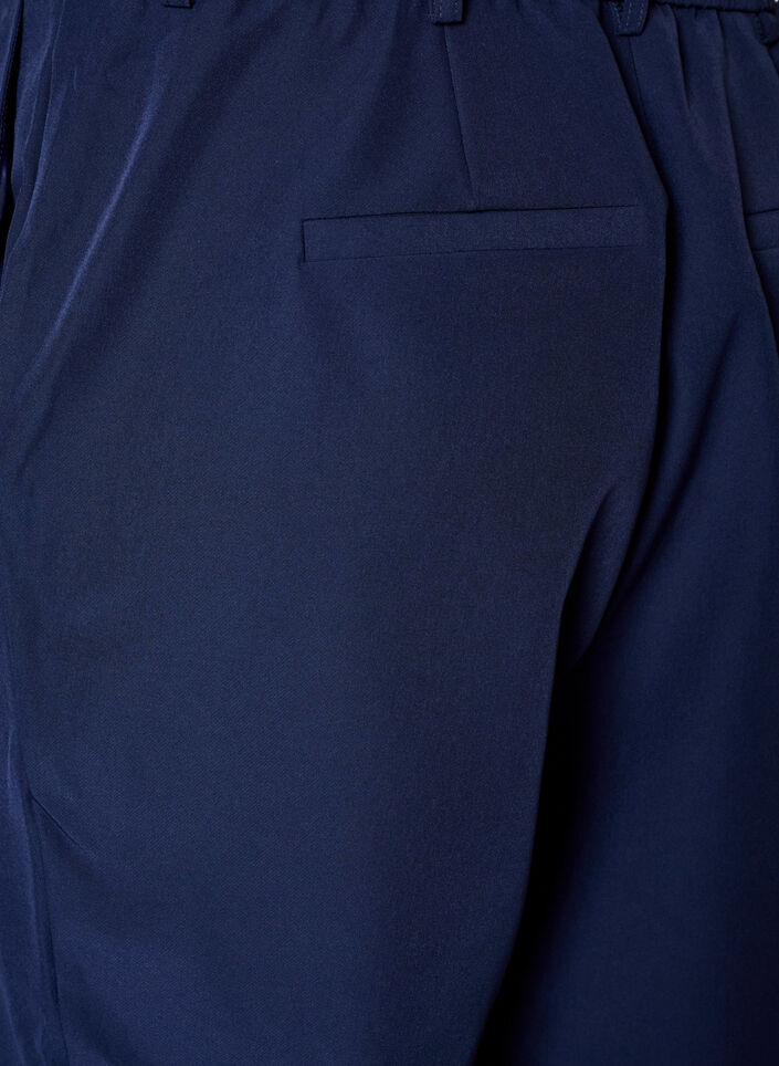 Broek met zakken en rechte pijpen, Blauw, Packshot image number 3
