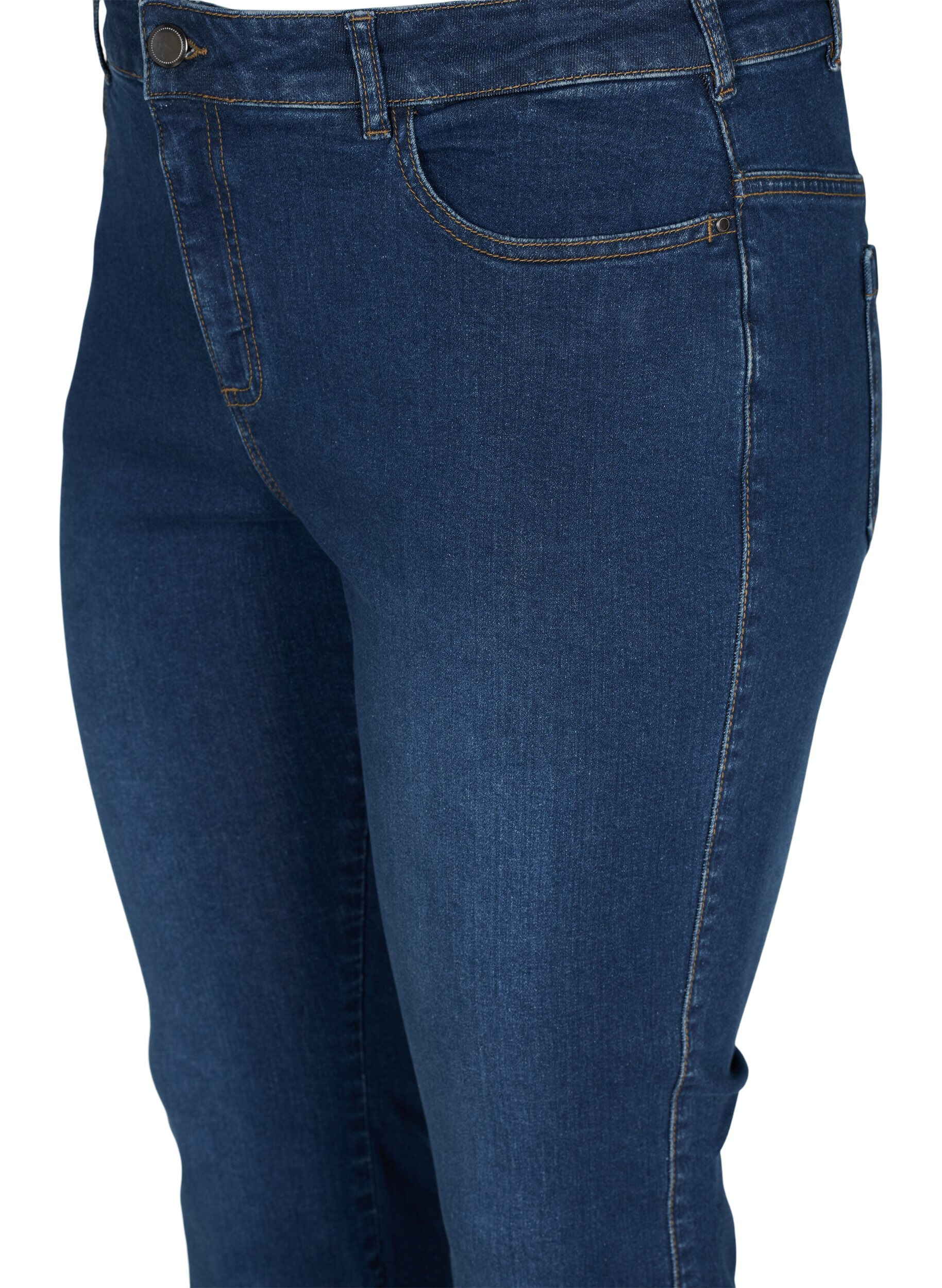 ZizziEllen bootcut jeans met hoge taille, Blauw, Packshot image number 2