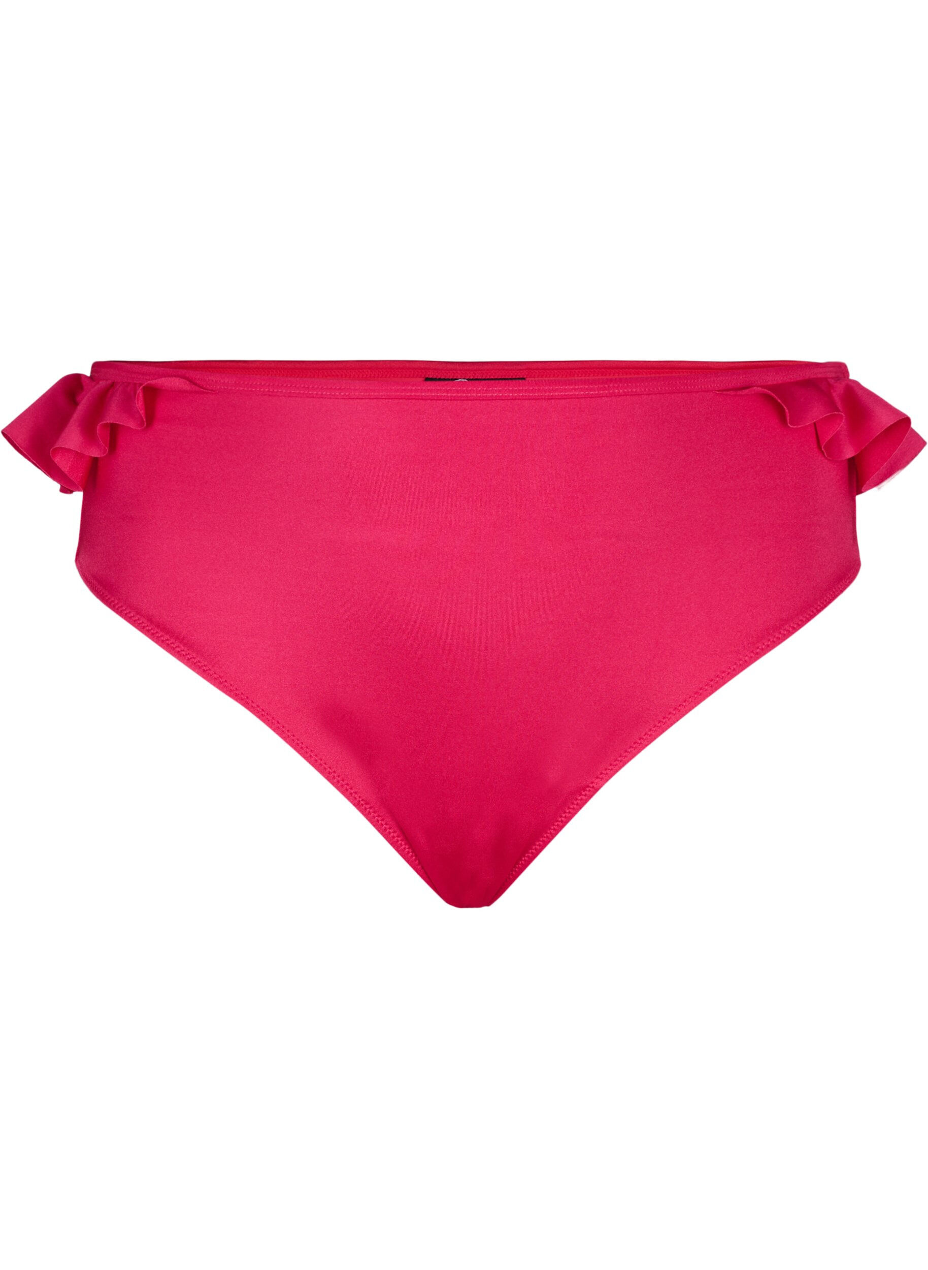 Bikinislip met ruches