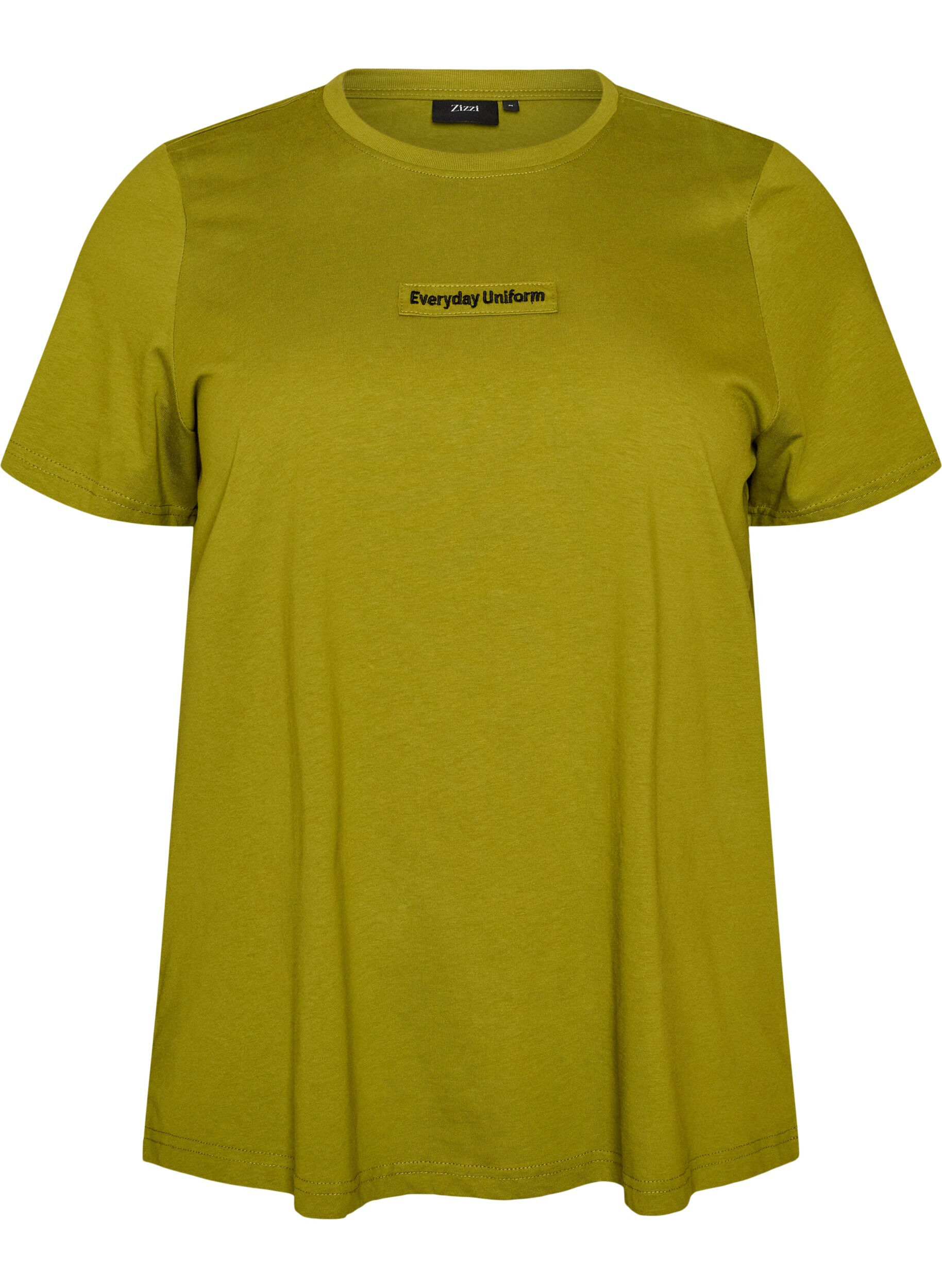 Katoenen T-shirt met tekstbadge