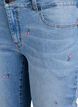 Bootcut jeans met geborduurde bloemen, Blauw, Packshot image number 2