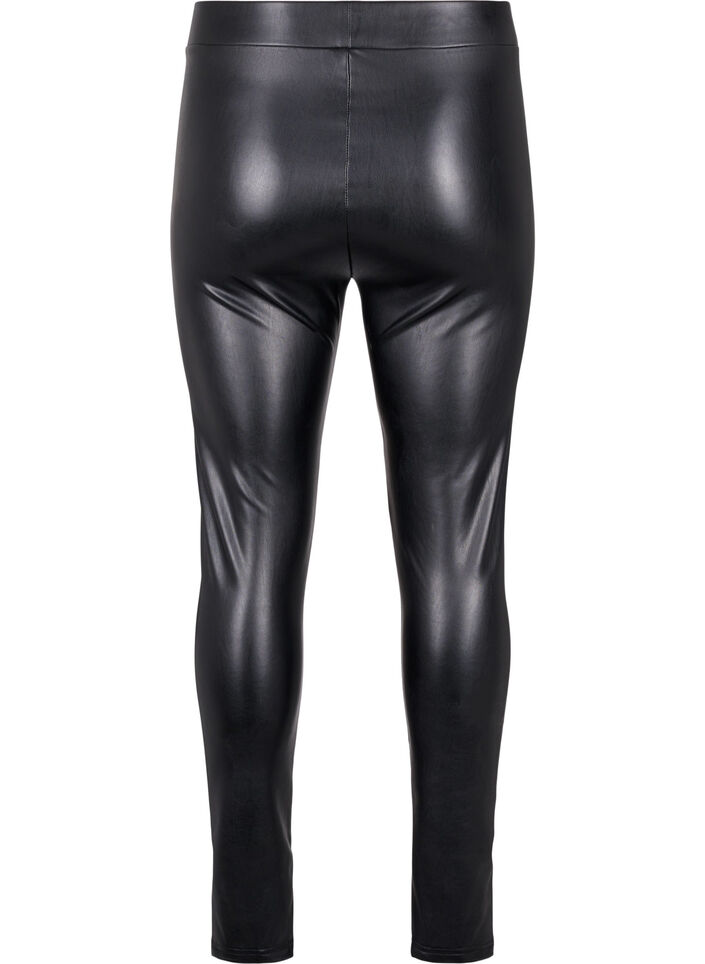 Gecoate leggings met voering, Zwart, Packshot image number 1