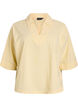 Losse blouse met kraag en 1/2 mouwen, Geel, Packshot image number 0