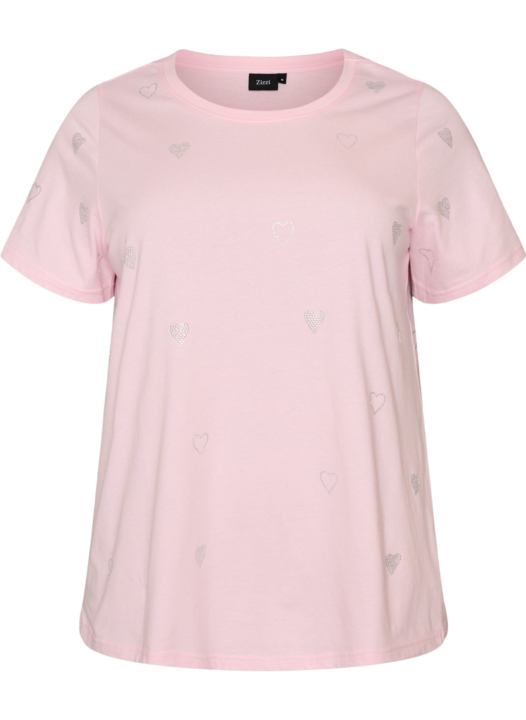 Organisch katoenen T-shirt met hartjes