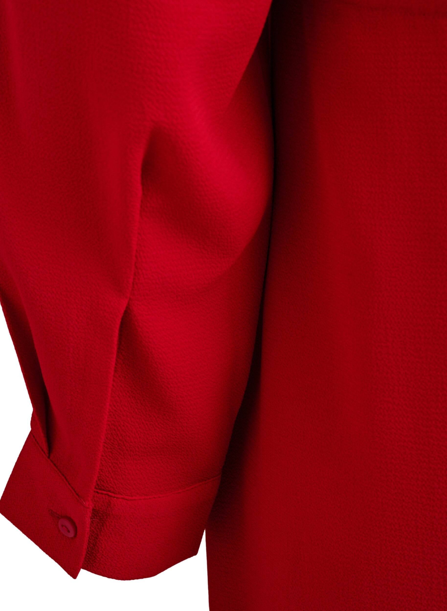 ZizziKnielange jurk met strikceintuur, Rood, Packshot image number 4