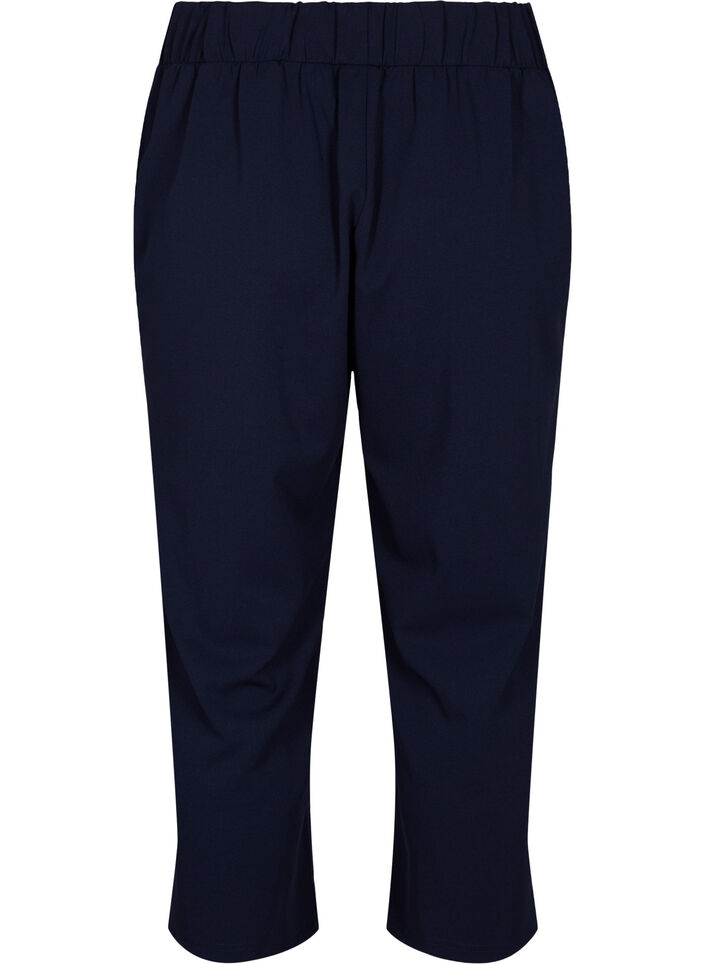 7/8 broek met losse pasvorm, Blauw, Packshot image number 1