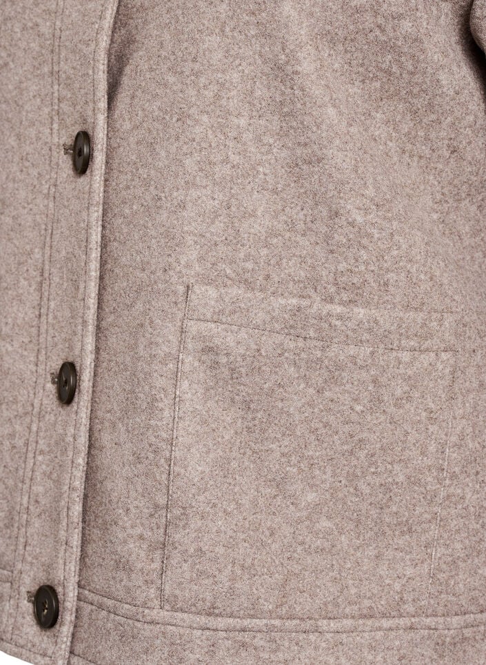 Korte shirtjas met franjes, Moon Rock Mel., Packshot