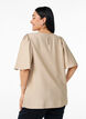 Blouse met korte, wijde mouwen, Beige, Model image number 2