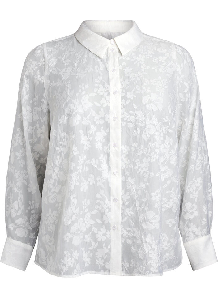 Shirt met ton sur ton patroon, Off White, Packshot